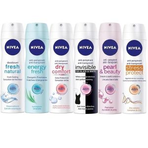 ASSORTED NIVEA DEODORANT ANTIPERSPIRANT SPRAY FOR WOMEN 48H