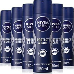 NIVEA MEN PROTECT & CARE DEODORANT ANTIPERSPIRANT QUICK DRY SPRAY, 48 HOUR PROTECTION, 150ML